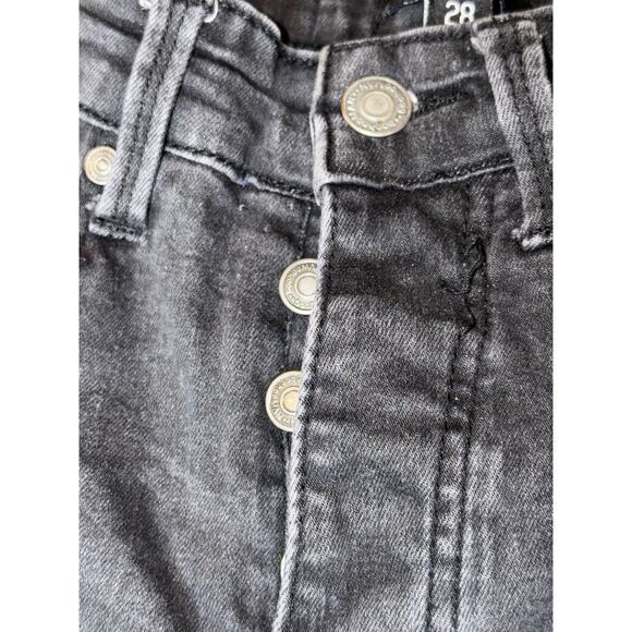 boohooMAN Distressed Skinny Jeans Black Bandana Patchwork Size 28 X 30 - Picture 5 of 6